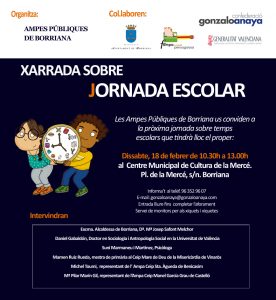 Cartell TEMPS ESCOLARS-BORRIANA